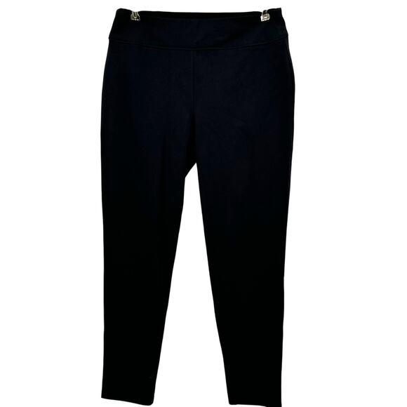 Susan Graver Weekend Cotton Stretch Black Leggings Lounge Pants Womens XXSP - Picture 1 of 7